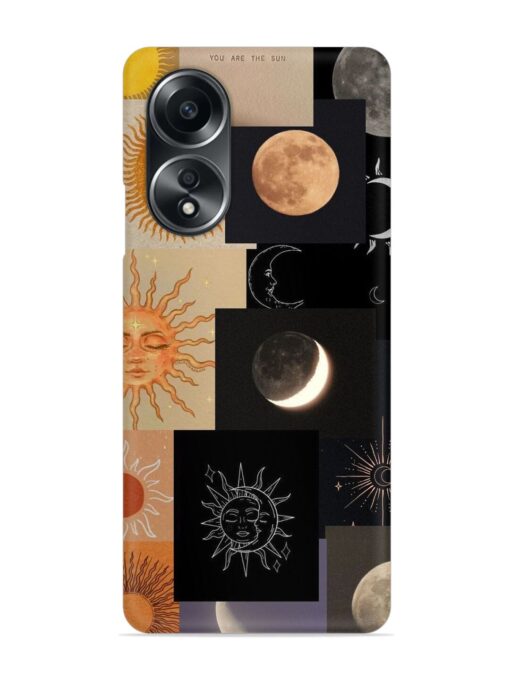 Celestial Collage Snap Case for Oppo A58 Zapvi