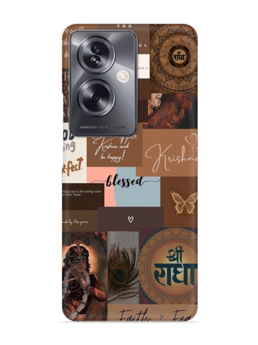 Krishna-Inspired Aesthetic Snap Case for Oppo A79 (5G) Zapvi