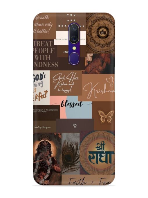 Krishna-Inspired Aesthetic Snap Case for Oppo A9 Zapvi