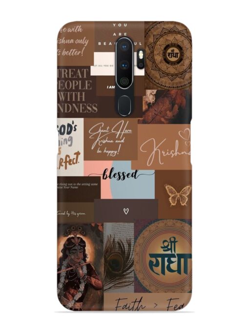 Krishna-Inspired Aesthetic Snap Case for Oppo A9 (2020) Zapvi