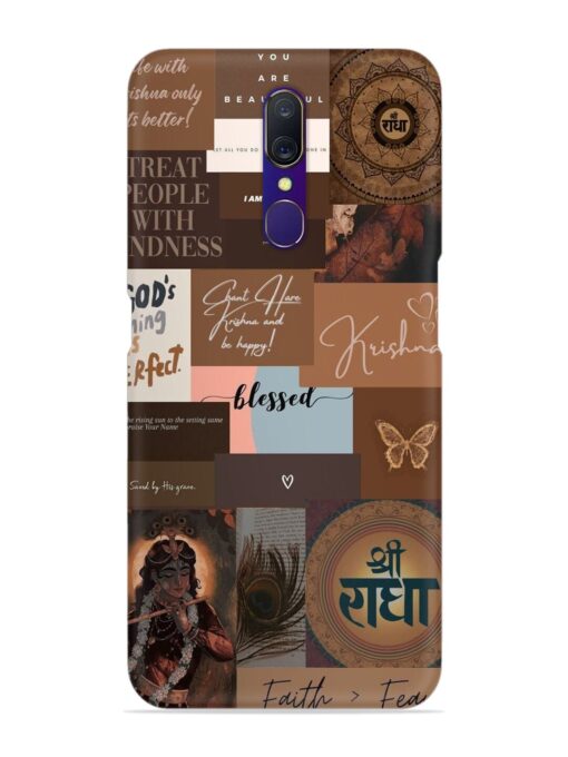 Krishna-Inspired Aesthetic Snap Case for Oppo F11 Zapvi