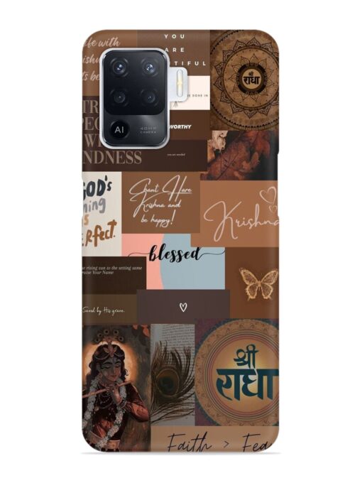 Krishna-Inspired Aesthetic Snap Case for Oppo F19 Pro