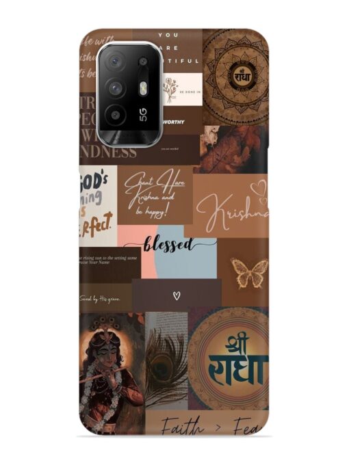 Krishna-Inspired Aesthetic Snap Case for Oppo F19 Pro Plus Zapvi