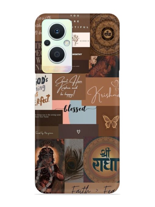 Krishna-Inspired Aesthetic Snap Case for Oppo F21 Pro (5G) Zapvi