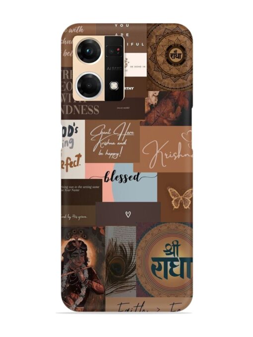 Krishna-Inspired Aesthetic Snap Case for Oppo F21S Pro (4G) Zapvi