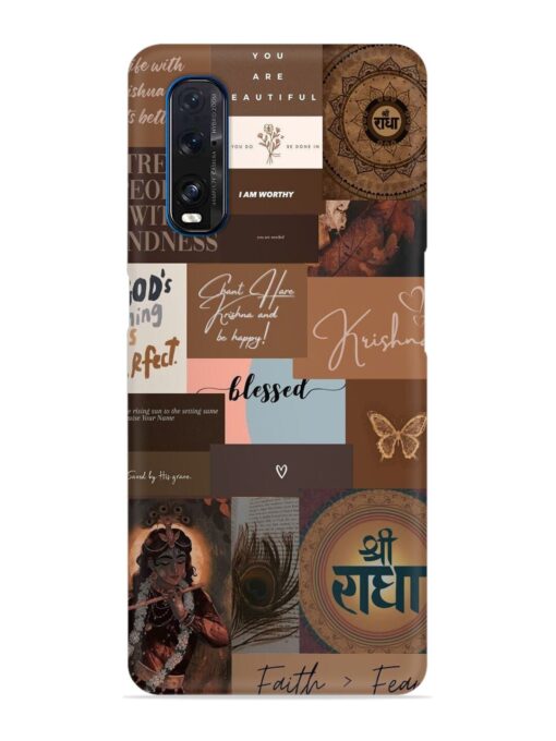 Krishna-Inspired Aesthetic Snap Case for Oppo Find X2 Zapvi