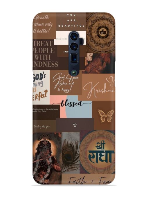 Krishna-Inspired Aesthetic Snap Case for Oppo Reno 10X Zoom Zapvi