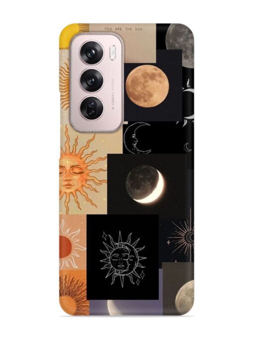 Celestial Collage Snap Case for Oppo Reno 12 Pro (5G) Zapvi