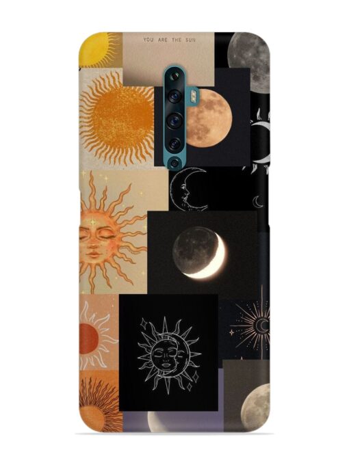 Celestial Collage Snap Case for Oppo Reno 2F Zapvi