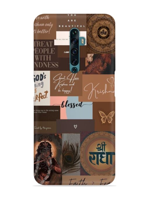 Krishna-Inspired Aesthetic Snap Case for Oppo Reno 2Z Zapvi