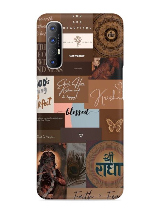 Krishna-Inspired Aesthetic Snap Case for Oppo Reno 3 Pro