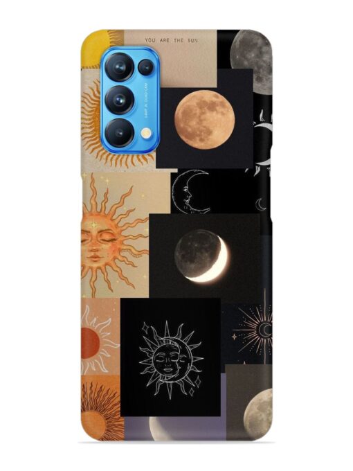 Celestial Collage Snap Case for Oppo Reno 5 Zapvi