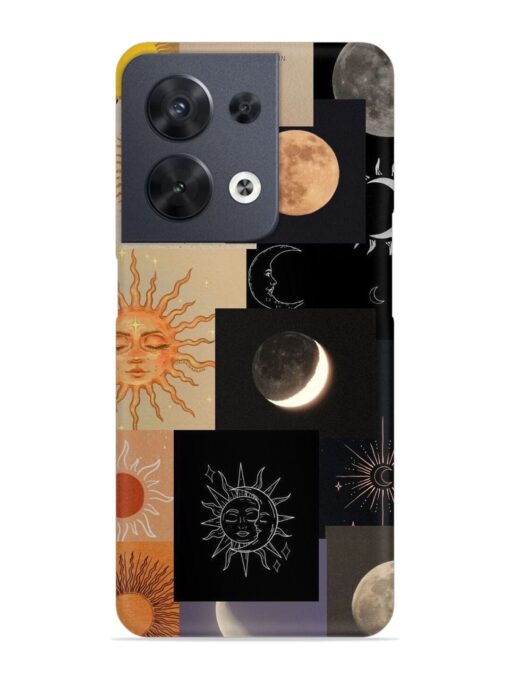 Celestial Collage Snap Case for Oppo Reno 8 (5G) Zapvi