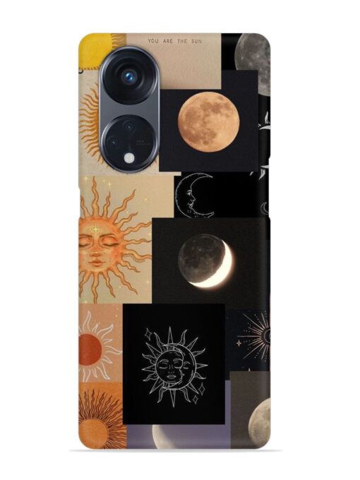 Celestial Collage Snap Case for Oppo Reno 8T (5G) Zapvi