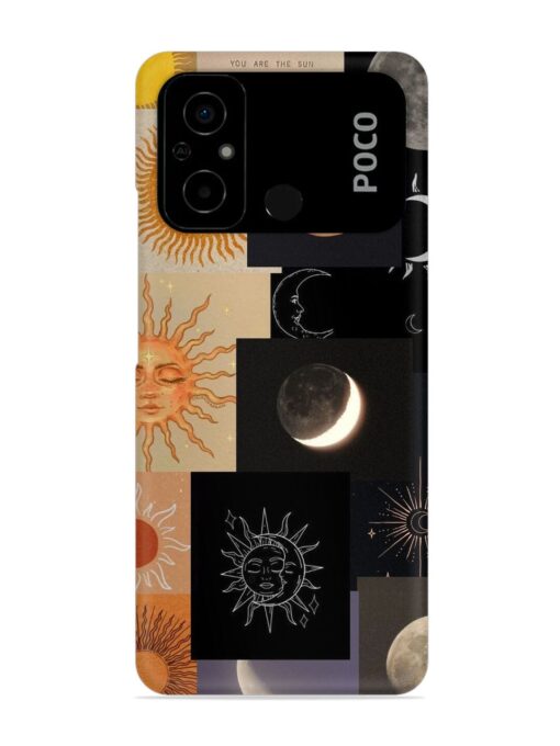 Celestial Collage Snap Case for Poco C55 Zapvi