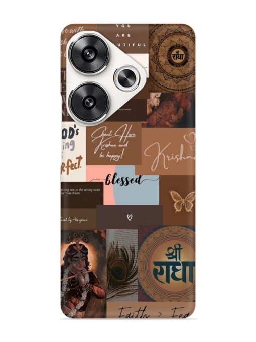 Krishna-Inspired Aesthetic Snap Case for Poco F6 (5G) Zapvi