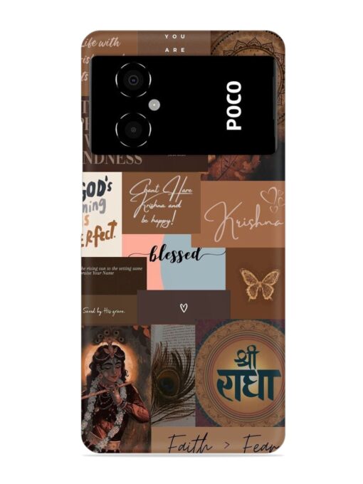 Krishna-Inspired Aesthetic Snap Case for Poco M4 (5G)