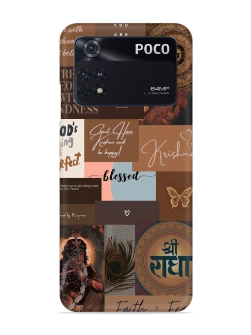 Krishna-Inspired Aesthetic Snap Case for Poco M4 Pro (4G) Zapvi