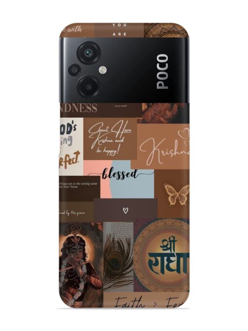 Krishna-Inspired Aesthetic Snap Case for Poco M5 Zapvi