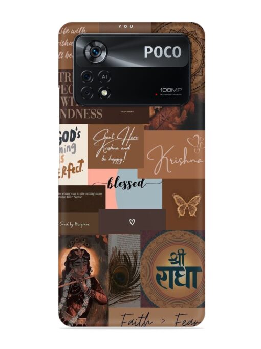 Krishna-Inspired Aesthetic Snap Case for Poco X4 Pro (5G) Zapvi