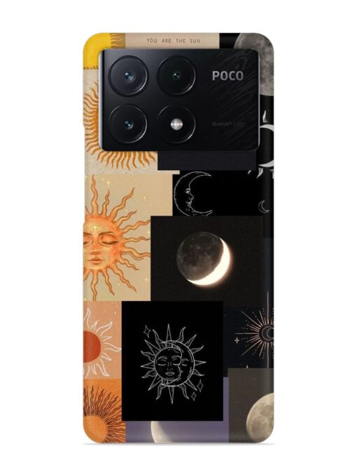 Celestial Collage Snap Case for Poco X6 Pro (5G) Zapvi