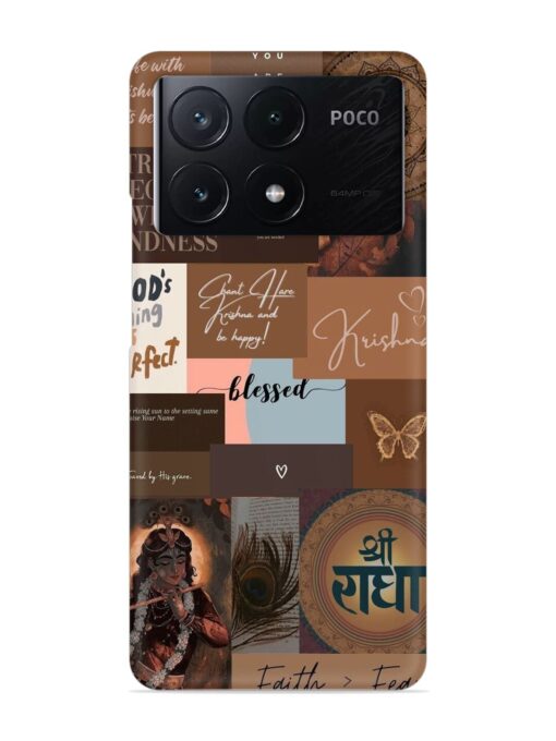 Krishna-Inspired Aesthetic Snap Case for Poco X6 Pro (5G) Zapvi