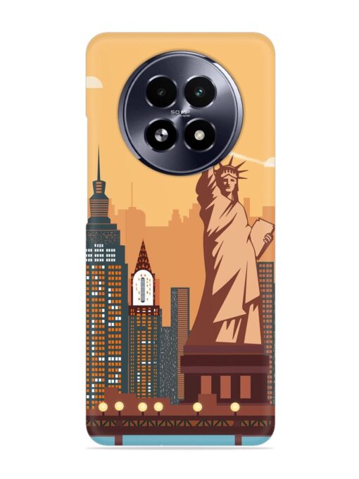 New York Statue Of Liberty Architectural Scenery Snap Case for Realme 13 (5G) Zapvi