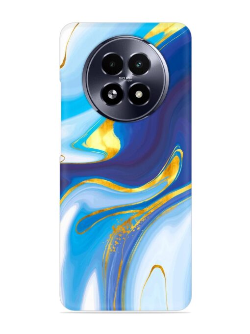 Watercolor Background With Golden Foil Snap Case for Realme 13 (5G)