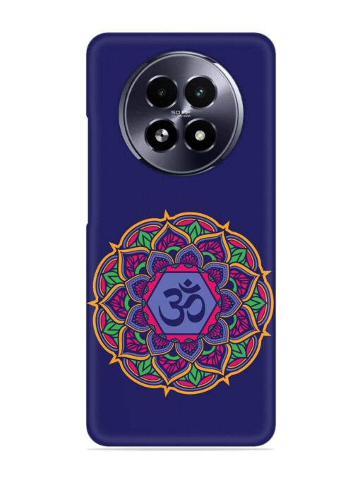 Om Mandala Art Blue Snap Case for Realme 13 (5G)