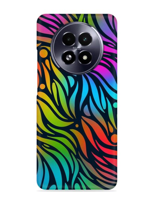 Abstract Leaf Design Snap Case for Realme 13 (5G) Zapvi