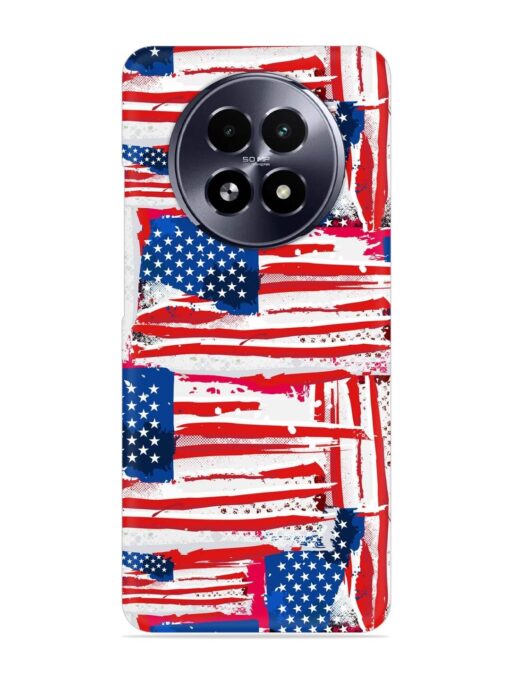 Usa Flag Seamless Snap Case for Realme 13 (5G) Zapvi