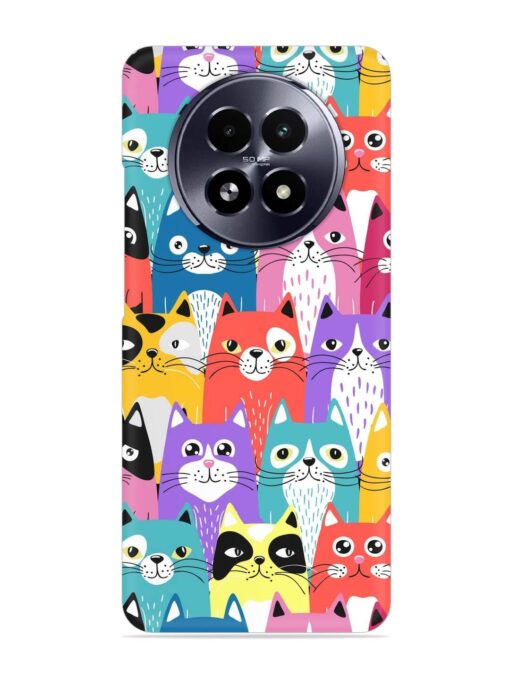 Funny Cartoon Cats Snap Case for Realme 13 (5G)