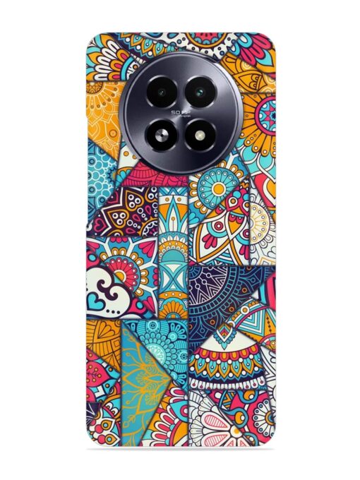 Patchwork Pattern Vintage Snap Case for Realme 13 (5G)