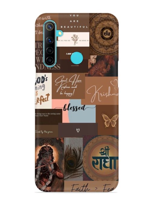 Krishna-Inspired Aesthetic Snap Case for Realme 5 Zapvi