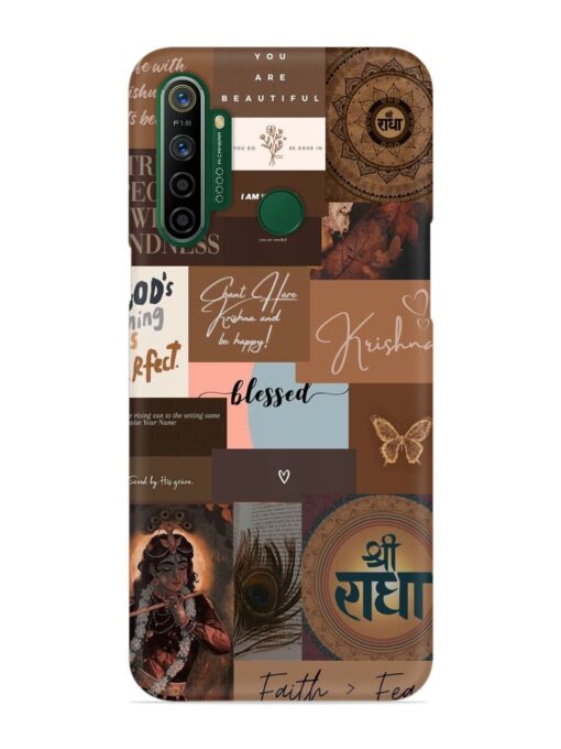 Krishna-Inspired Aesthetic Snap Case for Realme 5I Zapvi