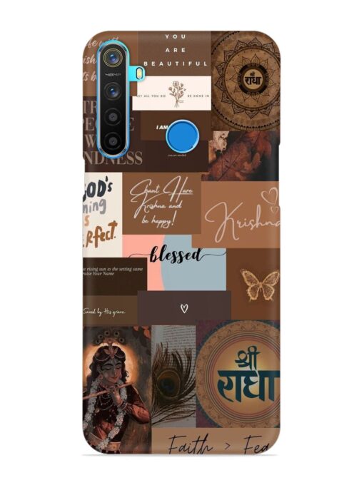 Krishna-Inspired Aesthetic Snap Case for Realme 5S Zapvi