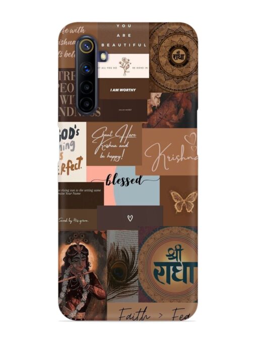 Krishna-Inspired Aesthetic Snap Case for Realme 6I Zapvi