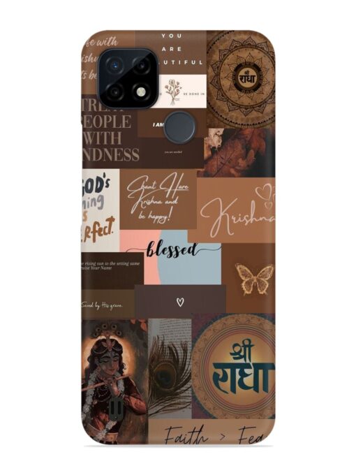 Krishna-Inspired Aesthetic Snap Case for Realme C21 Zapvi