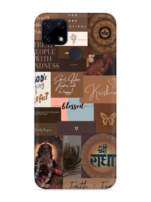 Krishna-Inspired Aesthetic Snap Case for Realme C25S Zapvi