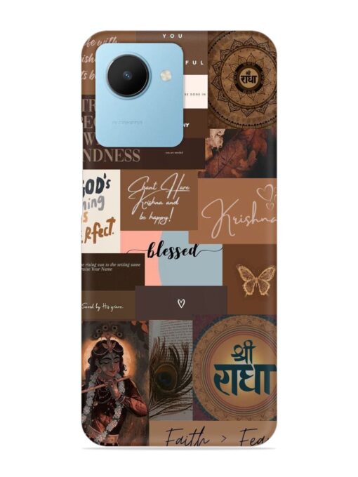 Krishna-Inspired Aesthetic Snap Case for Realme C30S