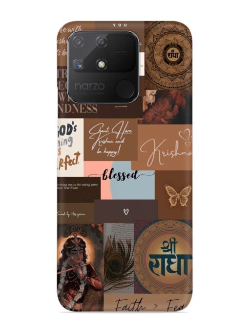 Krishna-Inspired Aesthetic Snap Case for Realme Narzo 50A