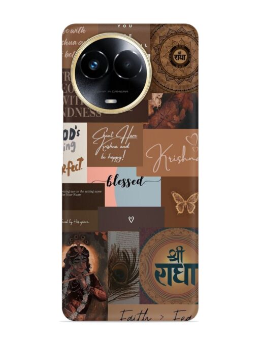 Krishna-Inspired Aesthetic Snap Case for Realme Narzo 60X (5G)