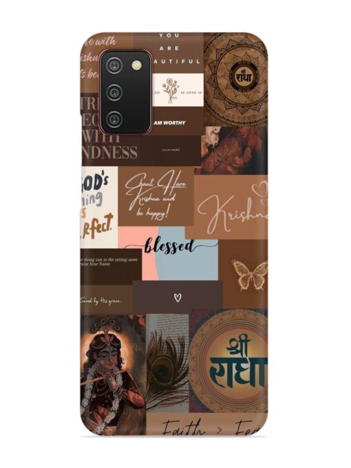 Krishna-Inspired Aesthetic Snap Case for Samsung Galaxy A02S Zapvi