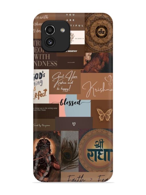 Krishna-Inspired Aesthetic Snap Case for Samsung Galaxy A03