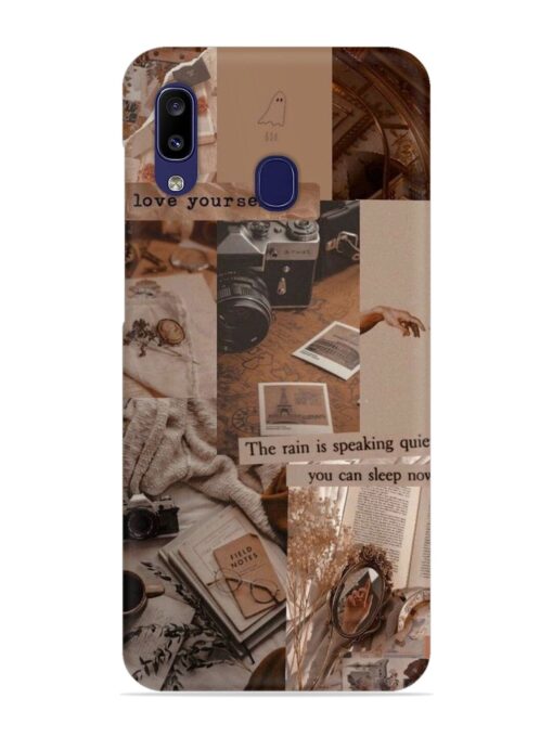 Nostalgic Aesthetic Snap Case for Samsung Galaxy A20 Zapvi