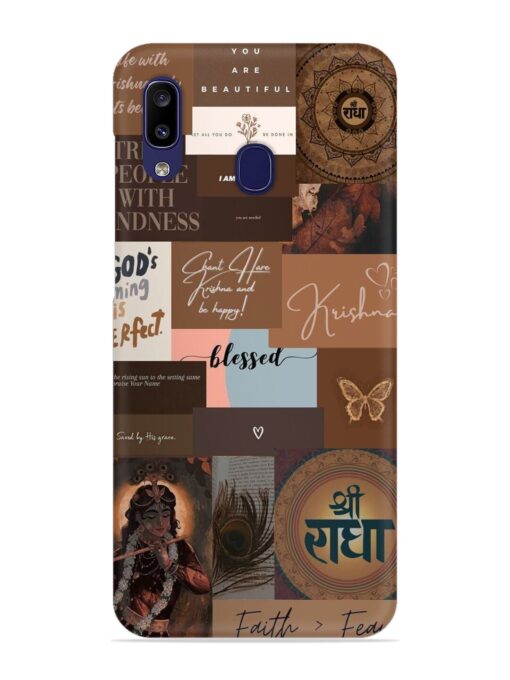 Krishna-Inspired Aesthetic Snap Case for Samsung Galaxy A20