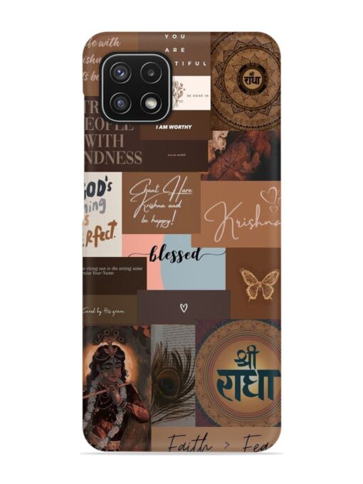 Krishna-Inspired Aesthetic Snap Case for Samsung Galaxy A22 (5G) Zapvi