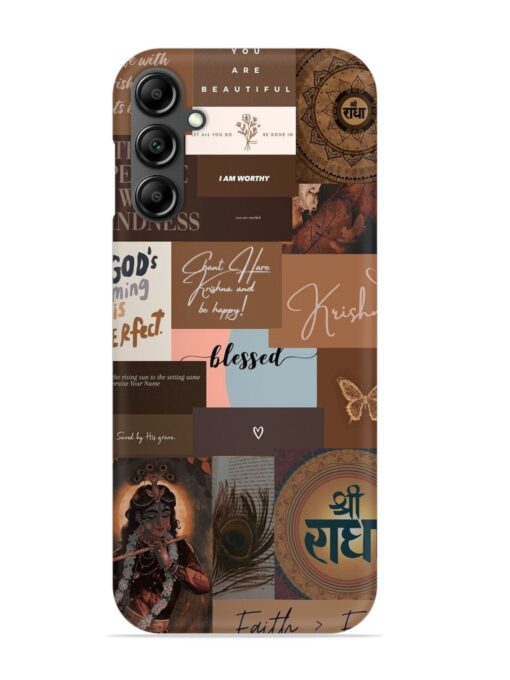 Krishna-Inspired Aesthetic Snap Case for Samsung Galaxy A34 (5G)