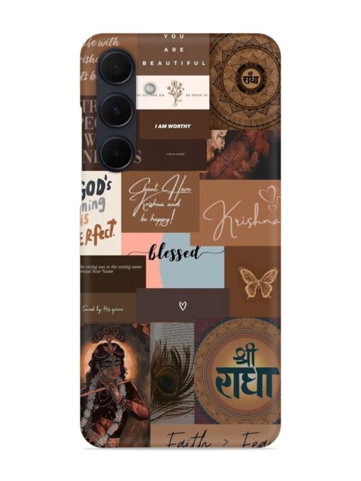 Krishna-Inspired Aesthetic Snap Case for Samsung Galaxy A35 (5G)