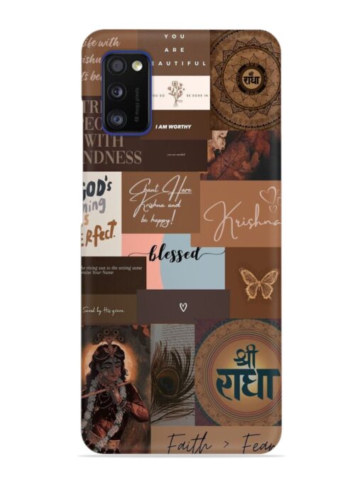 Krishna-Inspired Aesthetic Snap Case for Samsung Galaxy A41 Zapvi